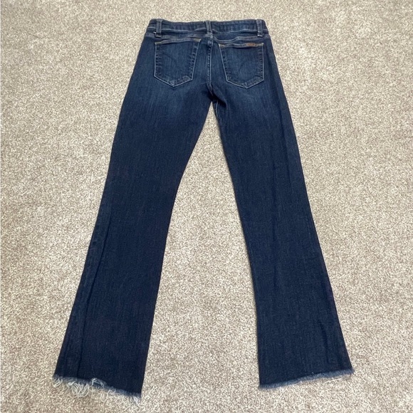 Joes the honey bootcut jeans sz 28W mid rise dark wash stretch frayed hem jeans - Picture 2 of 12